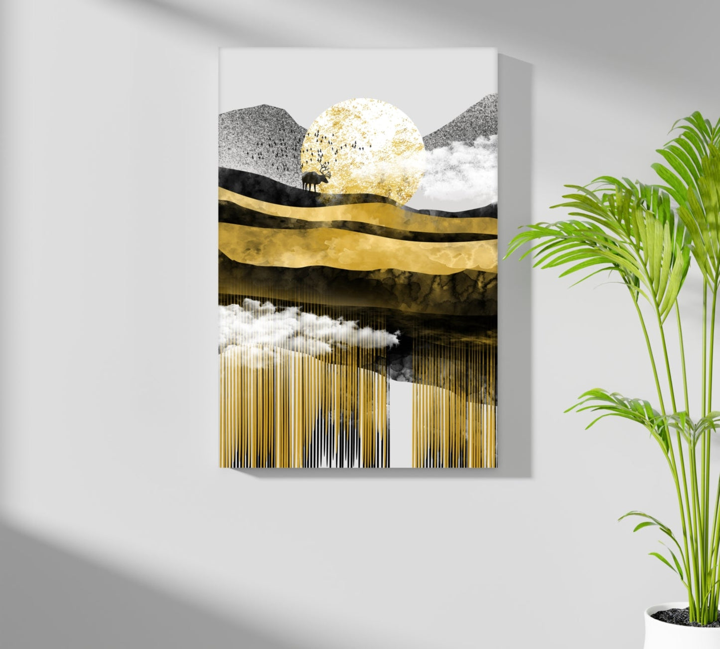 Abstract Valley Aluminum Print
