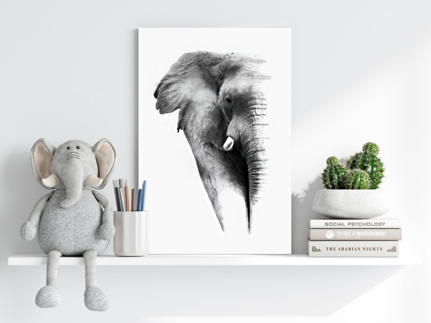 Elephant Aluminum Print
