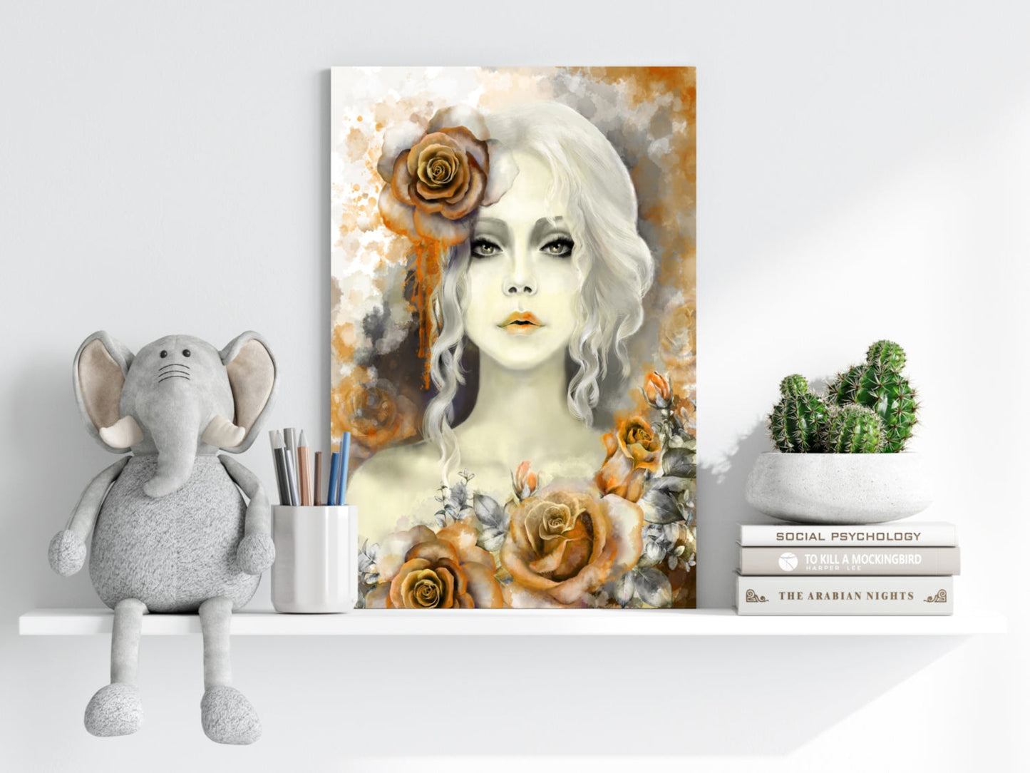 Woman Portrait Aluminum Print