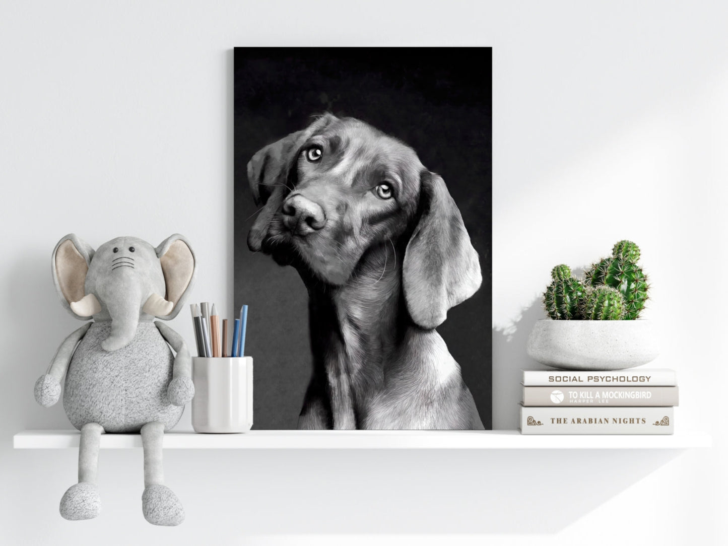 Cute Dog Aluminum Print