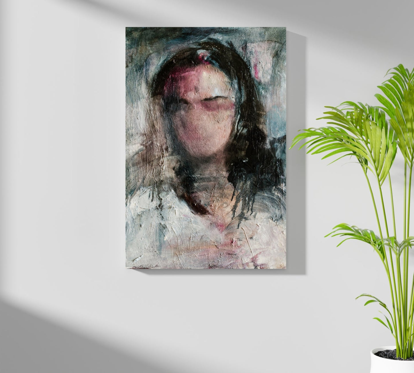 Woman in Silence Aluminum Print
