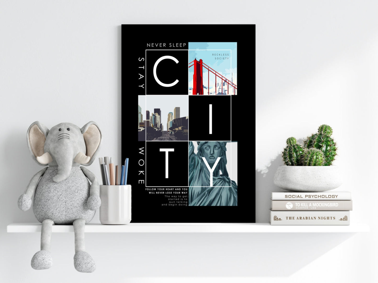 City Aluminum Print