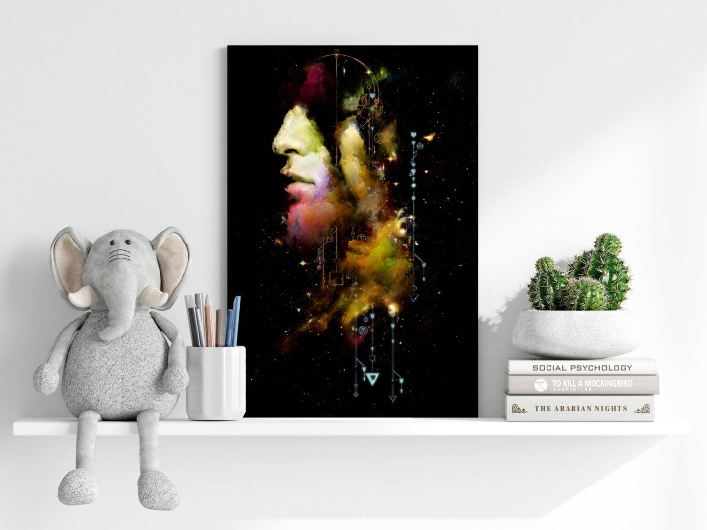 Abstract Man Aluminum Print