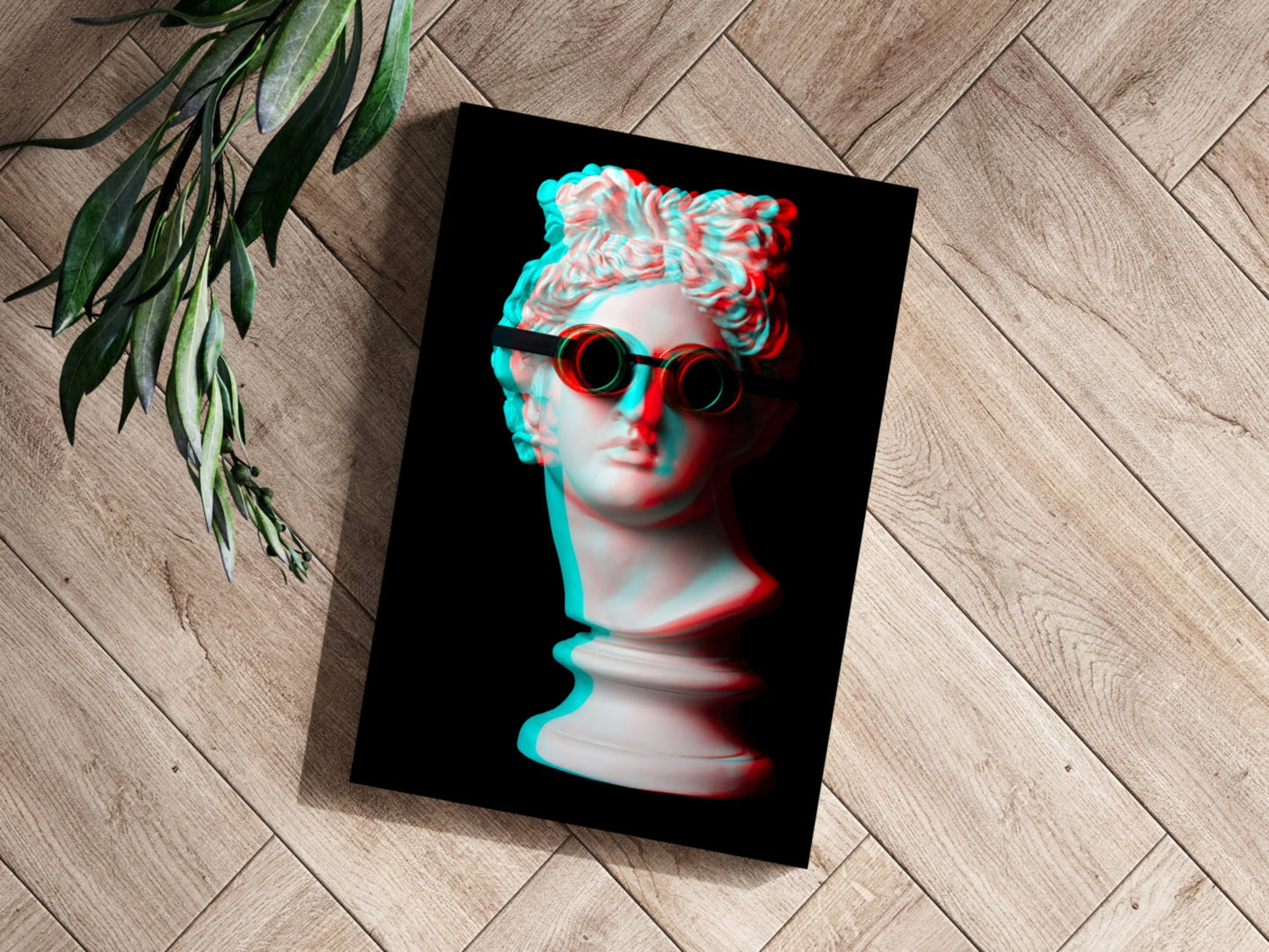 Statue Head Contemporary Aluminum Print