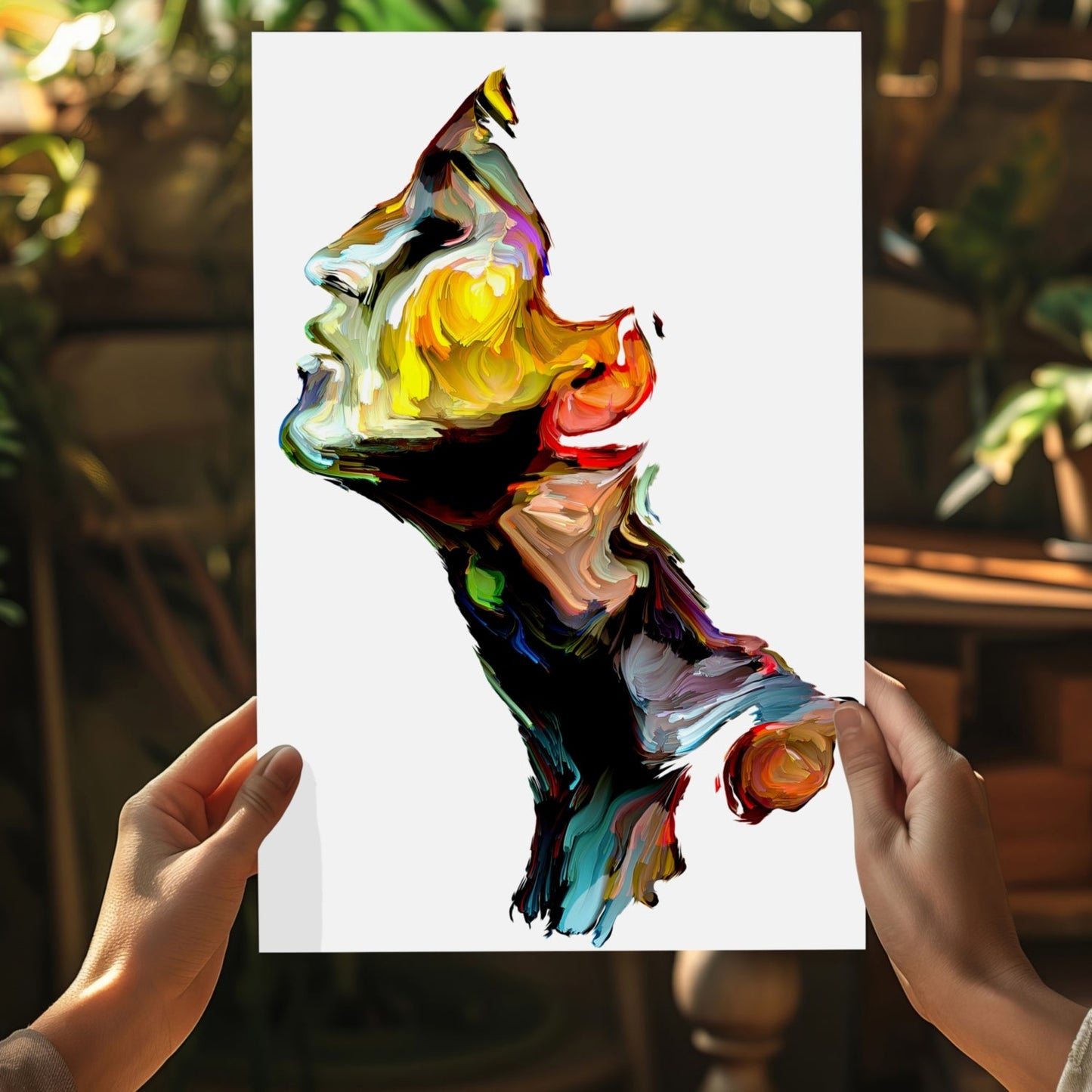 Colorful Portrait V1 Aluminum Print