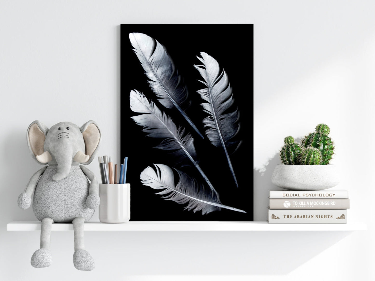 Feathers Aluminum Print