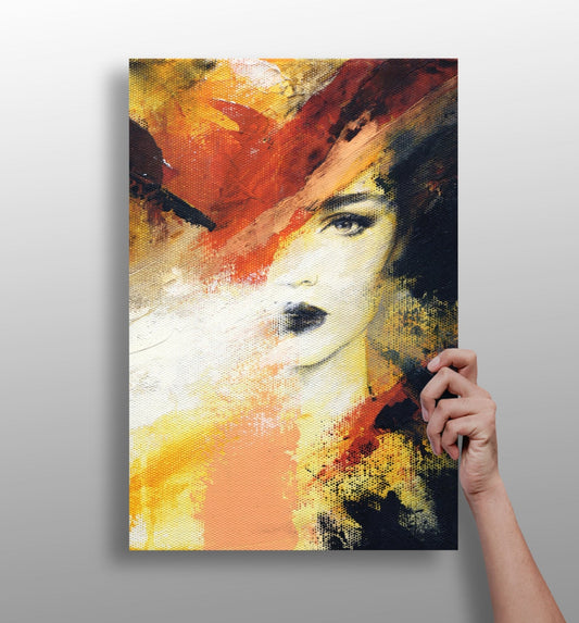 Abstract Woman Aluminum Print