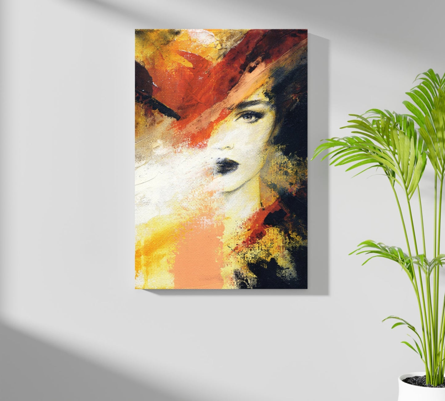 Abstract Woman Aluminum Print