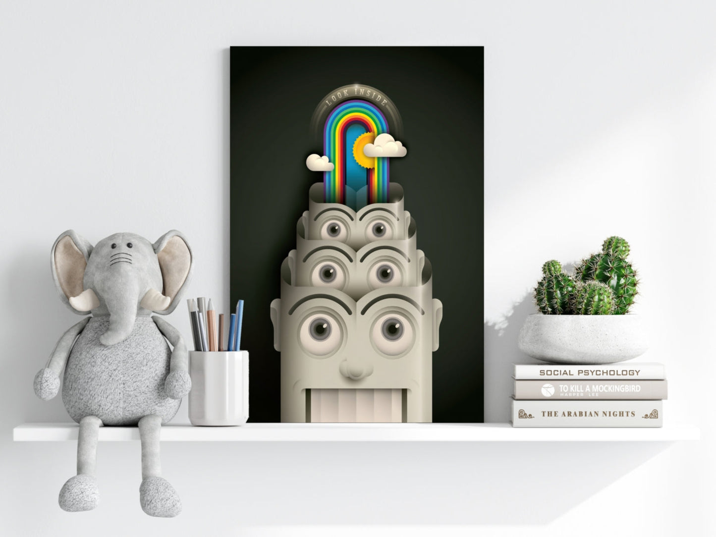 Colorful Mind Aluminum Print