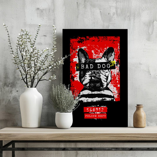 Bad Dog Aluminum Print