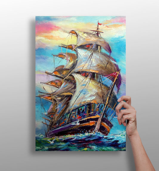 Old Ship Aluminum Print