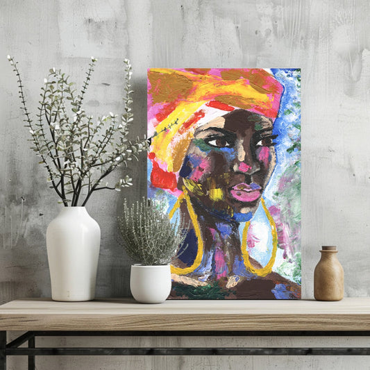 African Woman Aluminum Print