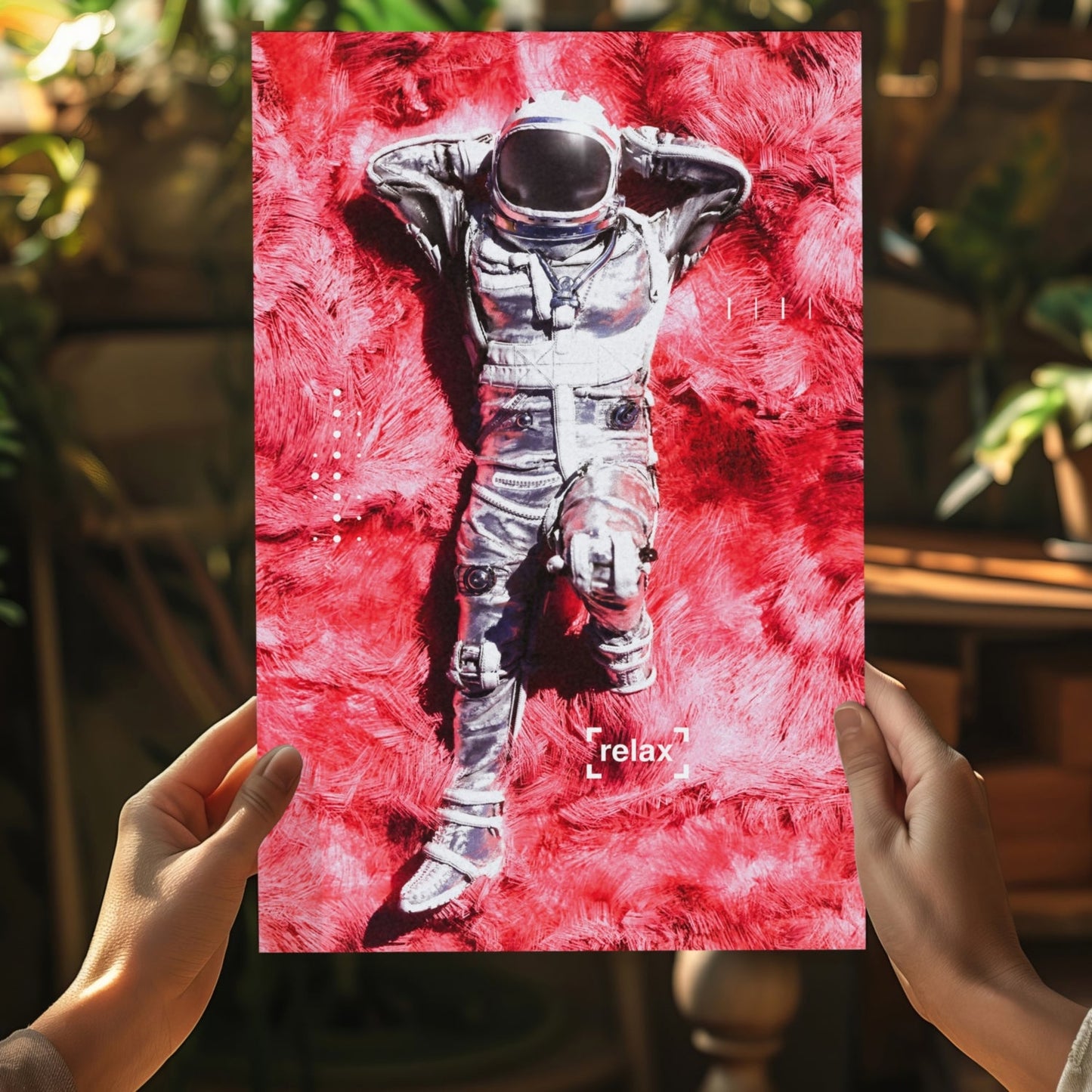 Rest Time For Astronaut Aluminum Print