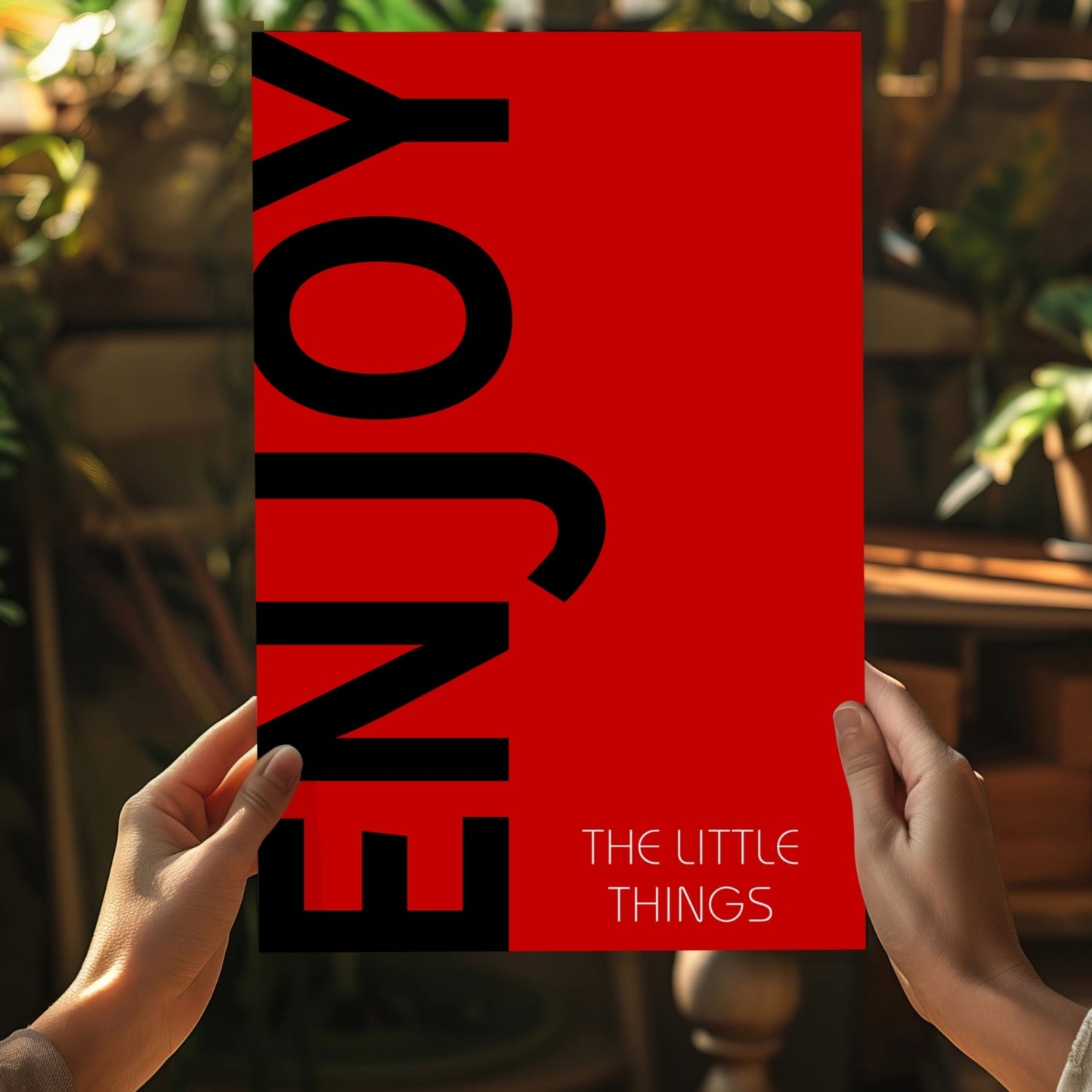 Enjoy The Little Things Aluminum Print