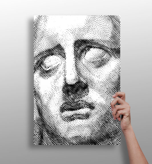 Statue Head Contemporary Aluminum Print