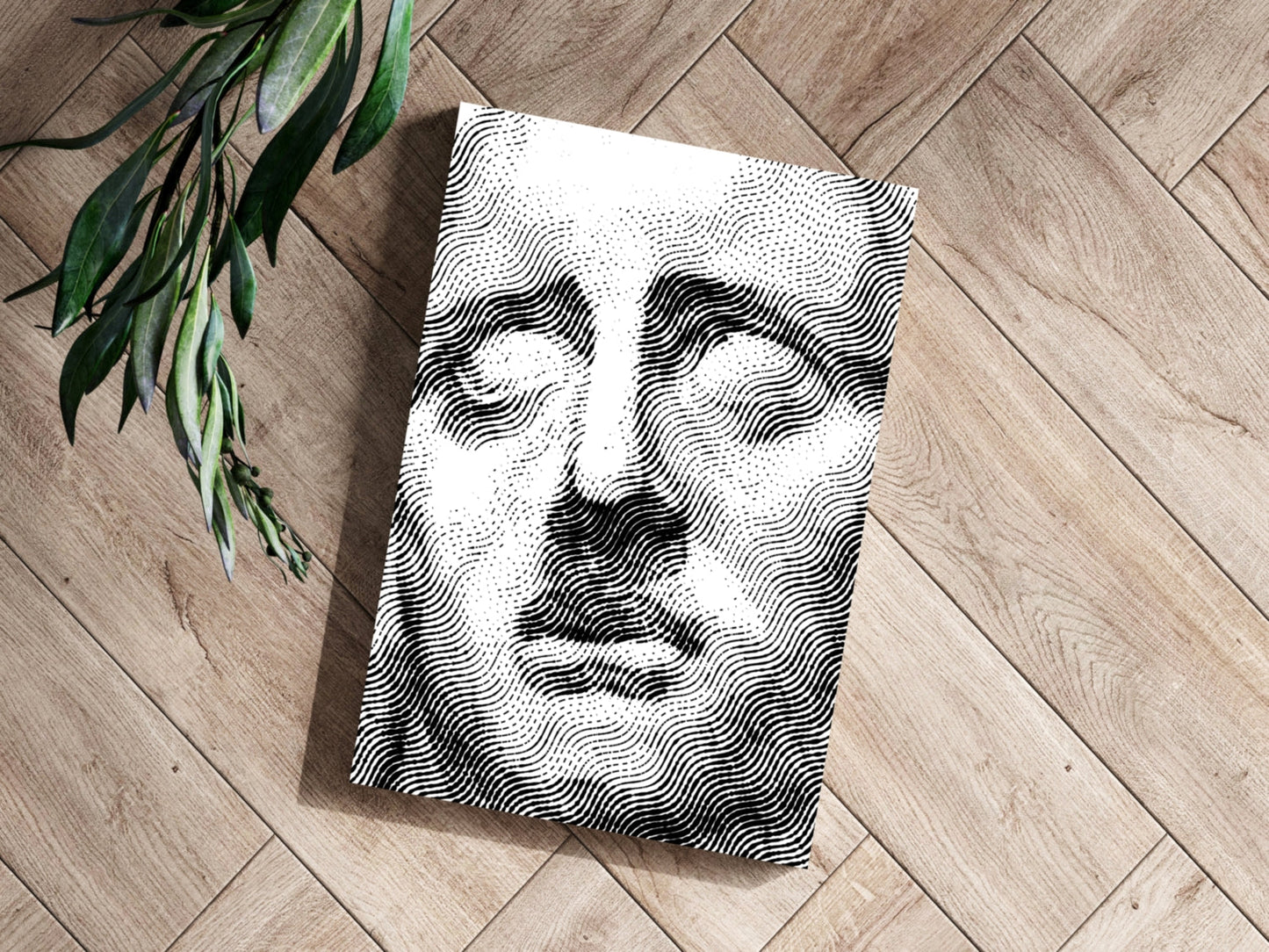 Statue Head Contemporary Aluminum Print
