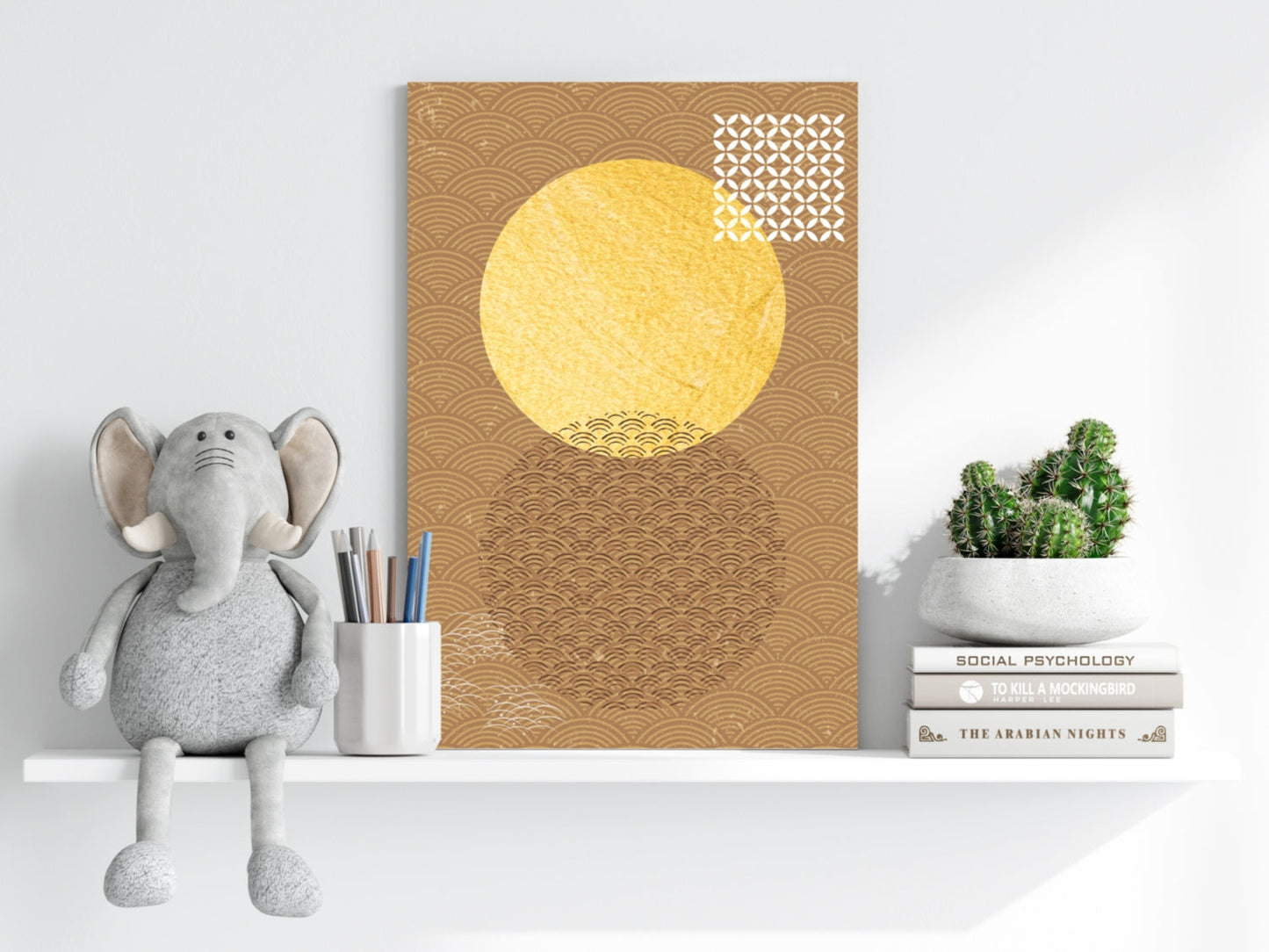 Abstract Art Dots V3 Aluminum Print