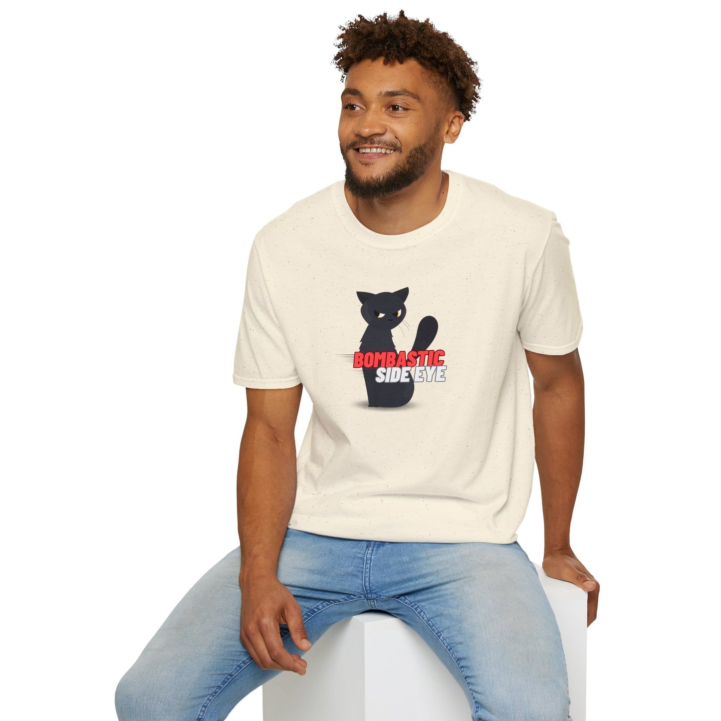 Kaylee's Bombastic Side Eye Cat Shirt – Funny Sassy Cat Unisex Softstyle Tee
