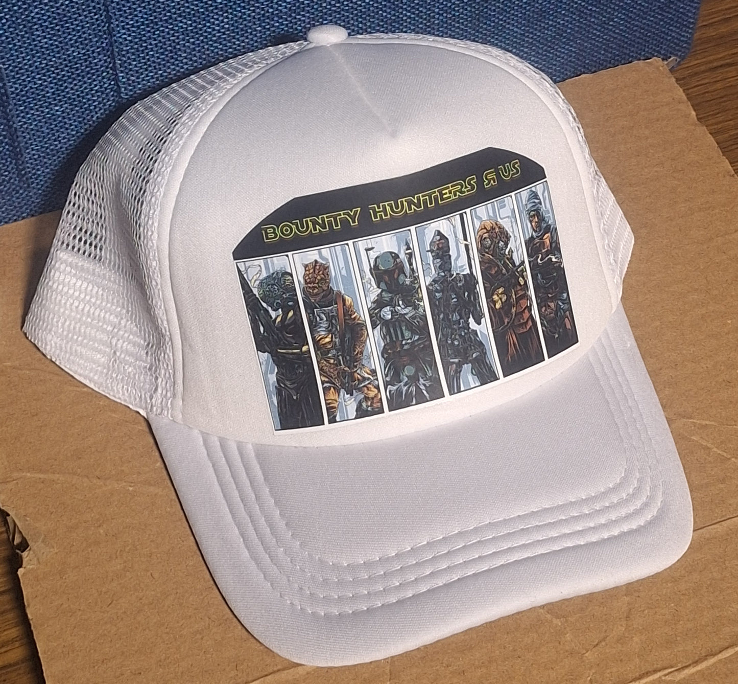 Adjustable Trucker Baseball Hat Cap BOUNTY HUNTERS R US Star Wars
