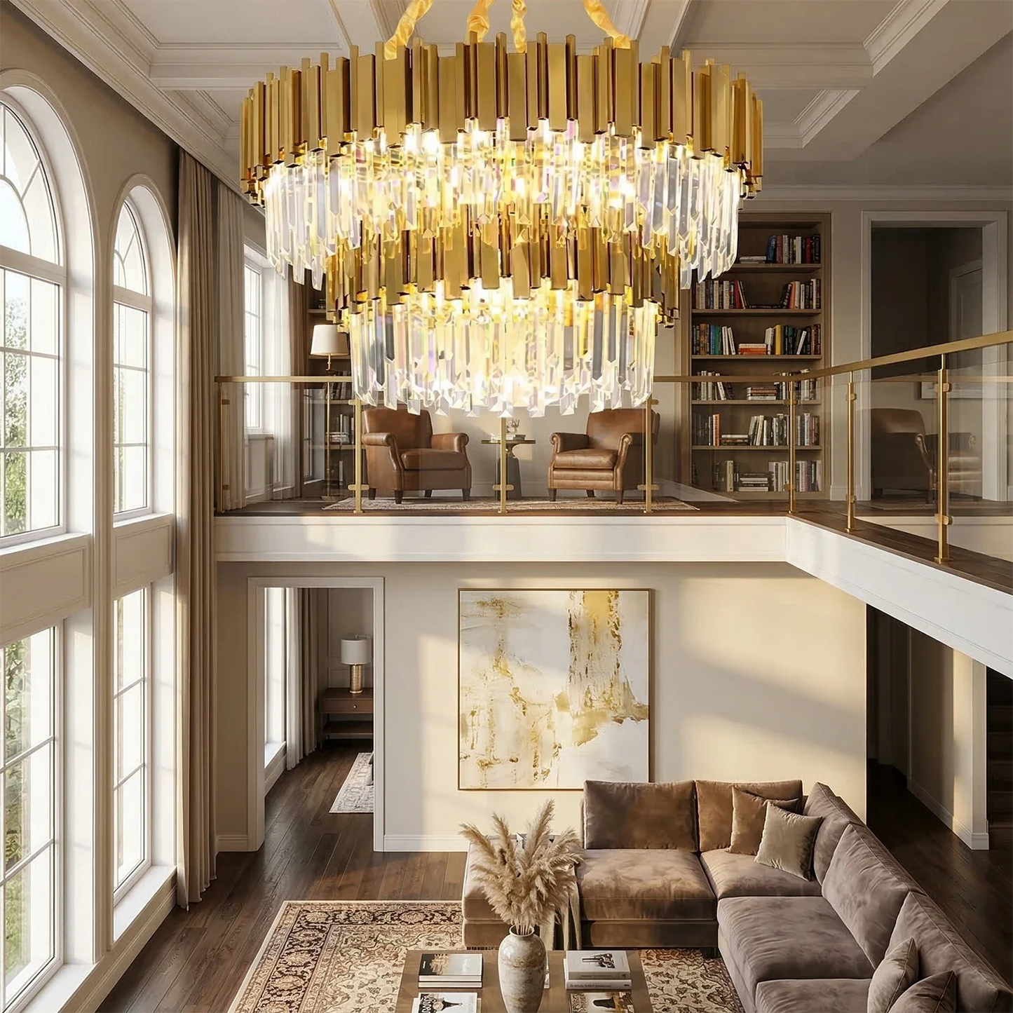 Bourbons Alphonsus Crystal Chandelier