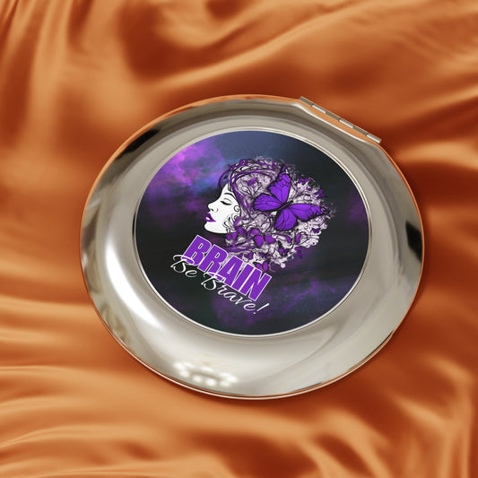 Brain Be Brave Compact Travel Mirror