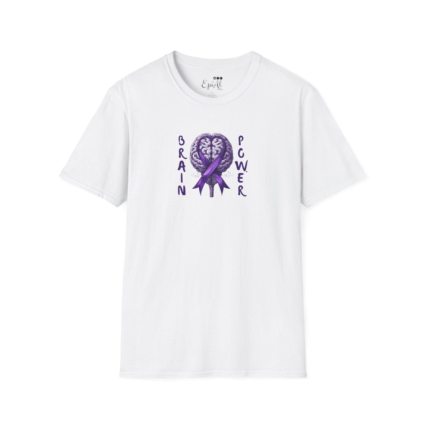 Brain Power Unisex Softstyle T-Shirt for Epilepsy Awareness