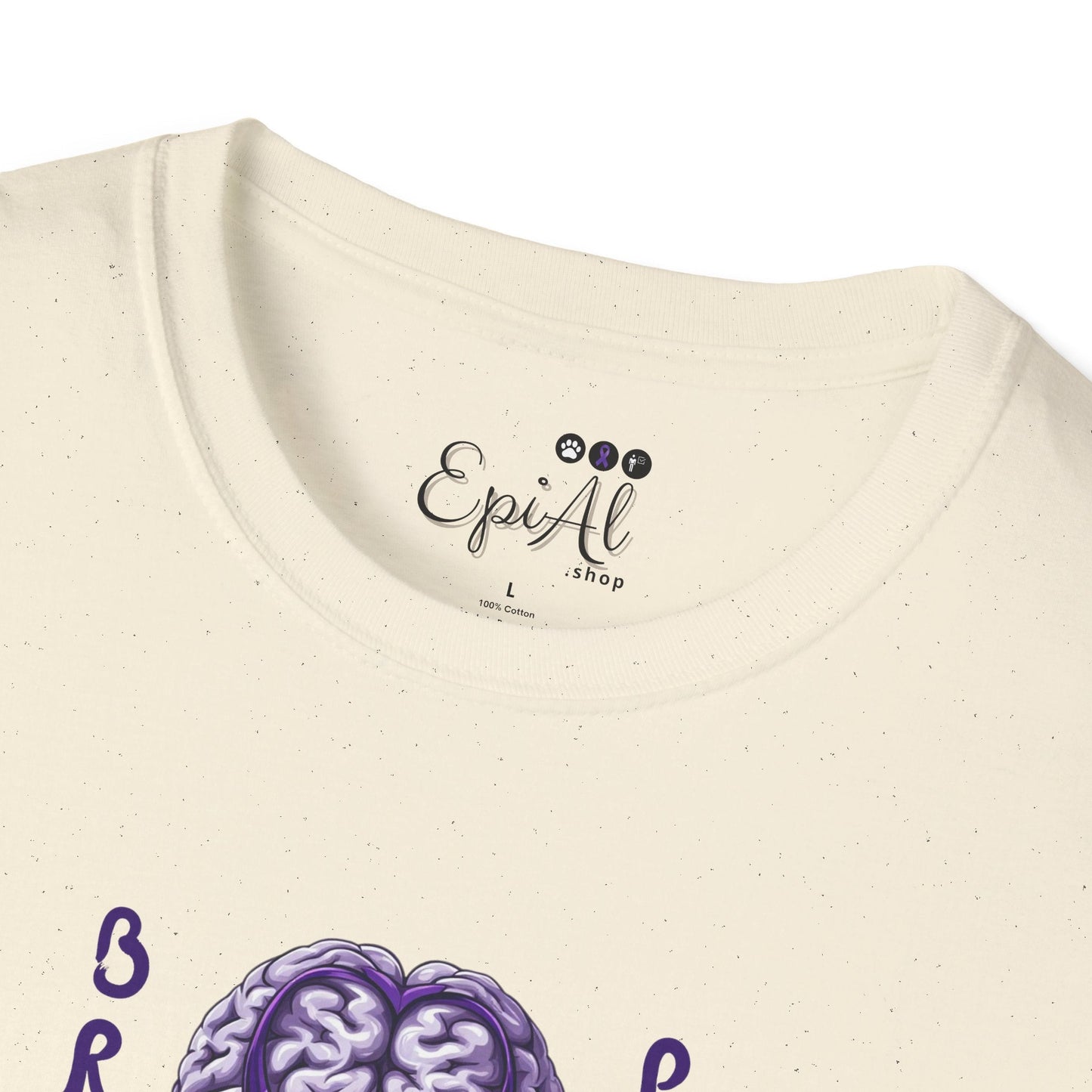 Brain Power Unisex Softstyle T-Shirt for Epilepsy Awareness