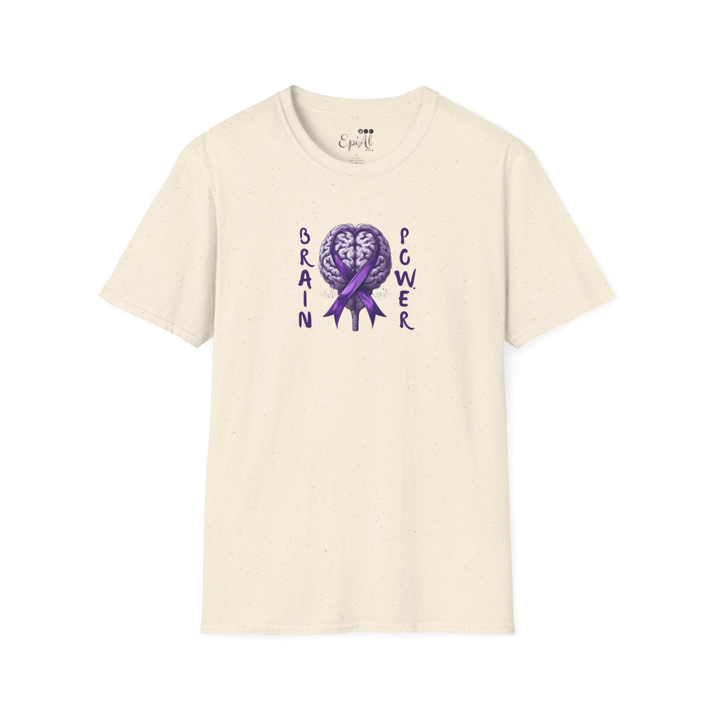Brain Power Unisex Softstyle T-Shirt for Epilepsy Awareness