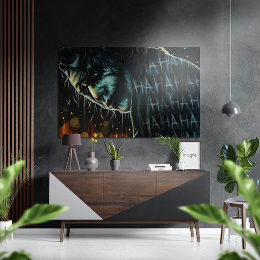 Joker Brushed Aluminium Dibond Wall Art
