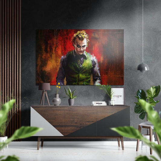 Joker Brushed Aluminium Dibond Wall Art