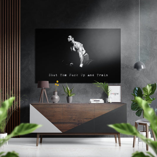 Train Brushed Aluminium Dibond Wall Art