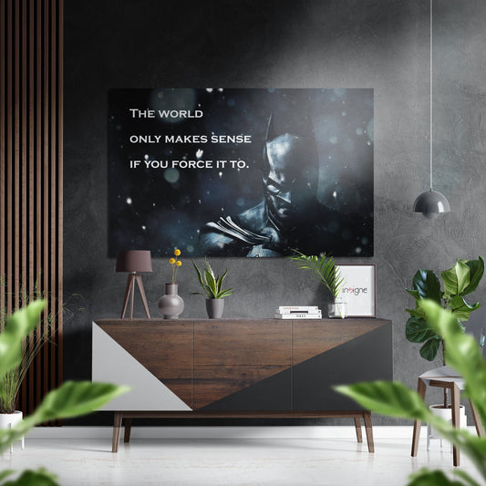 Batman Brushed Aluminium Dibond Wall Art