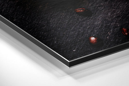 Coffee Brushed Aluminium Dibond Wall Art