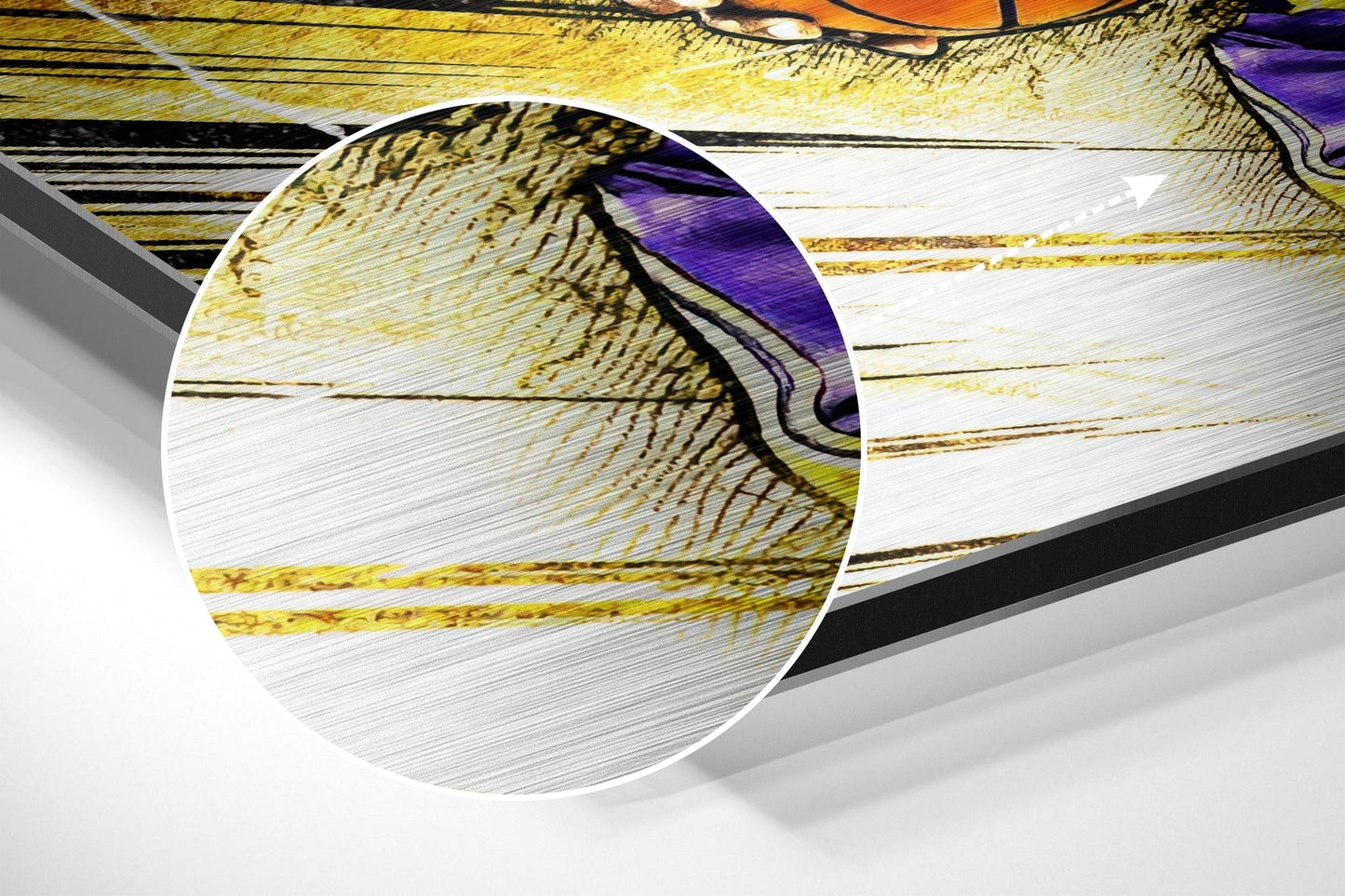 LeBron James Brushed Aluminium Dibond Wall Art