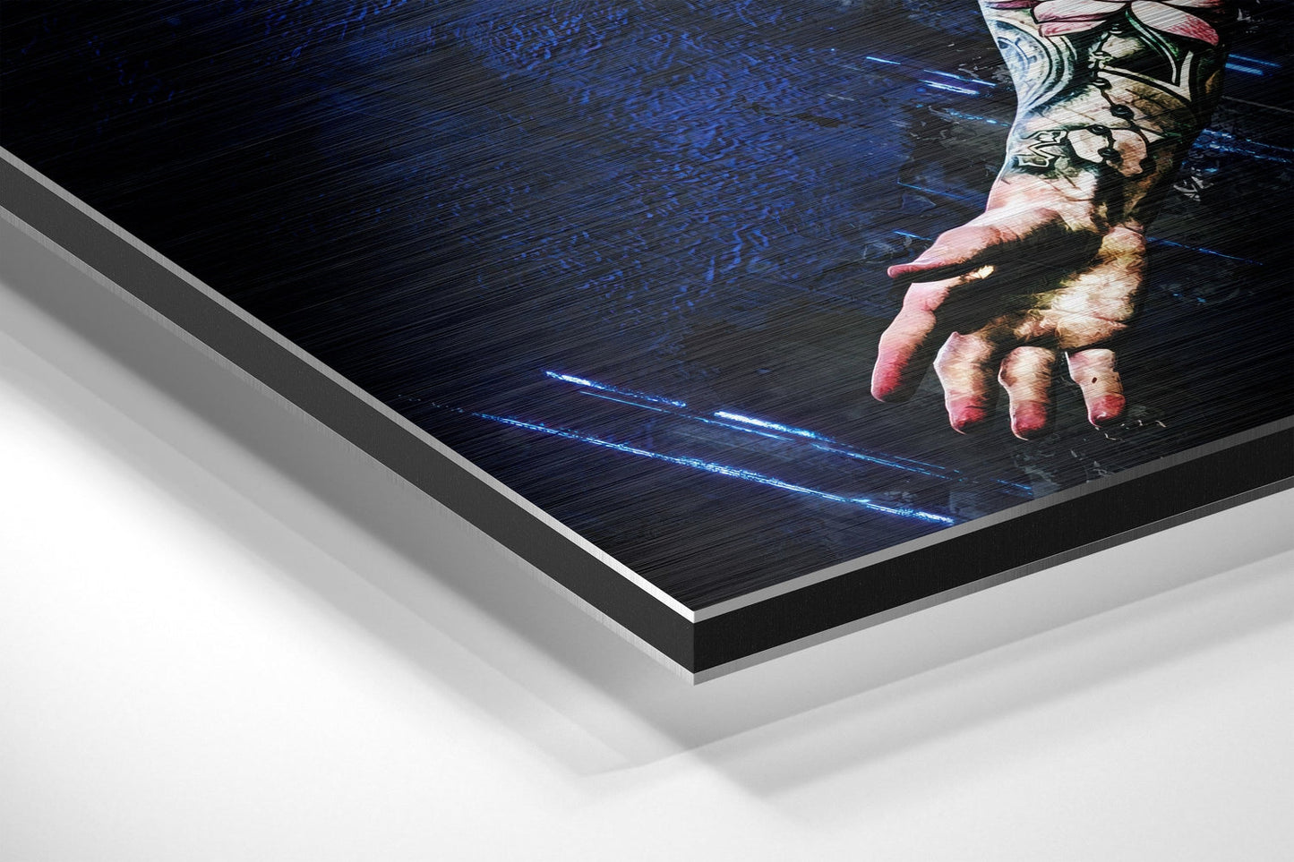 Messi Brushed Aluminium Dibond Wall Art