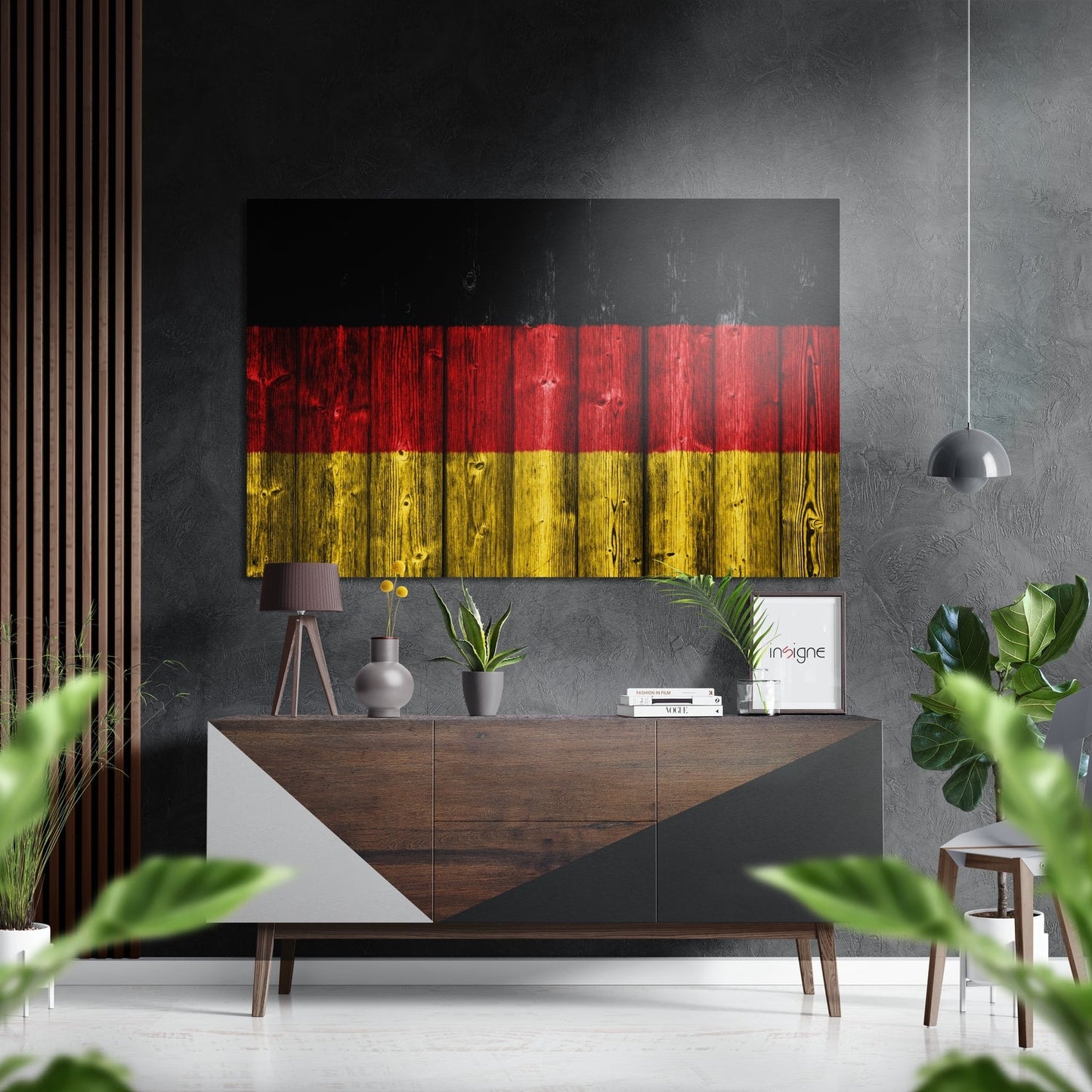 Flag of Germany Brushed Aluminium Dibond Wall Art