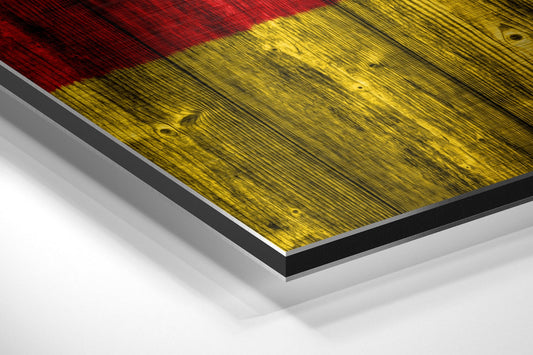 Flag of Germany Brushed Aluminium Dibond Wall Art