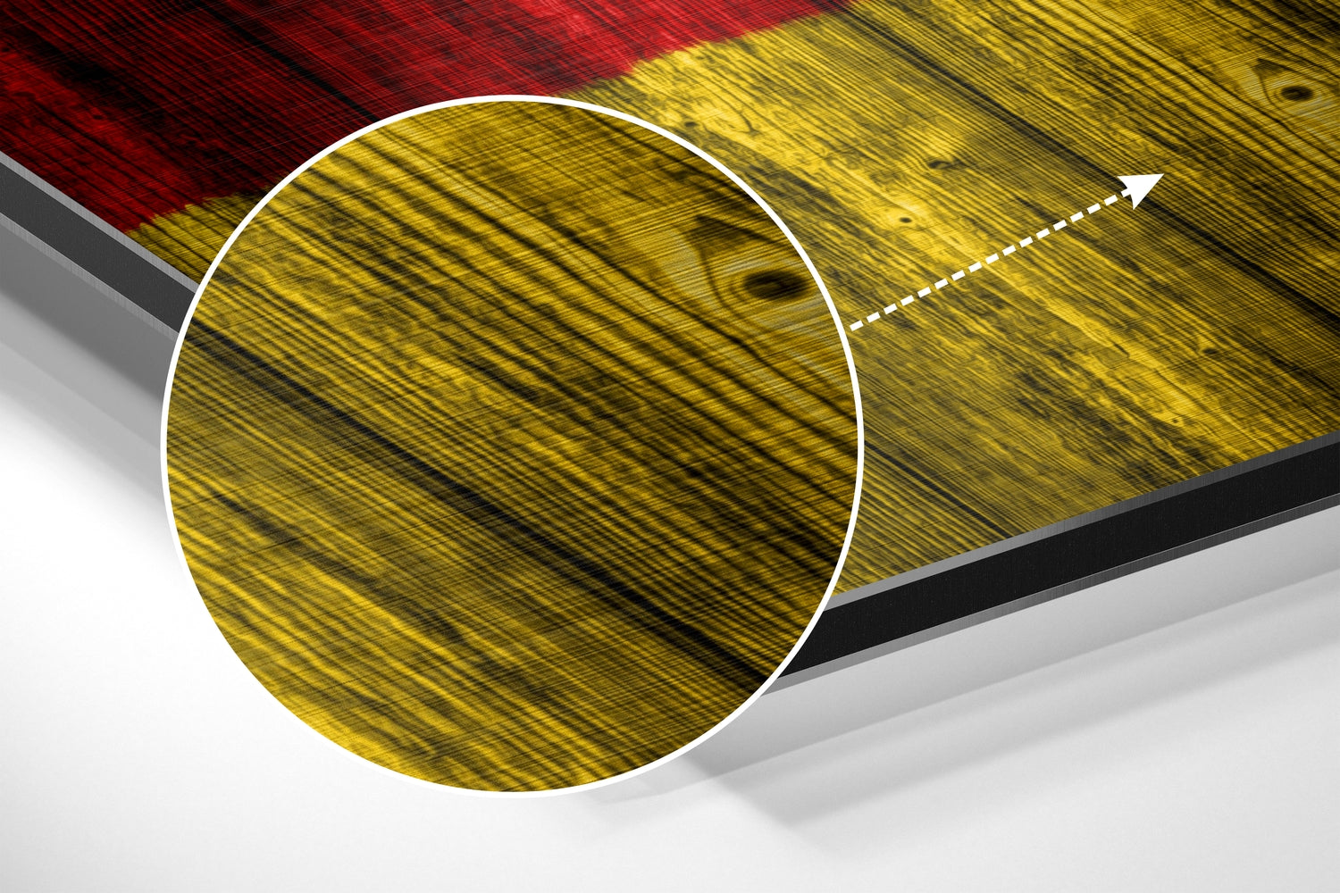 Flag of Germany Brushed Aluminium Dibond Wall Art