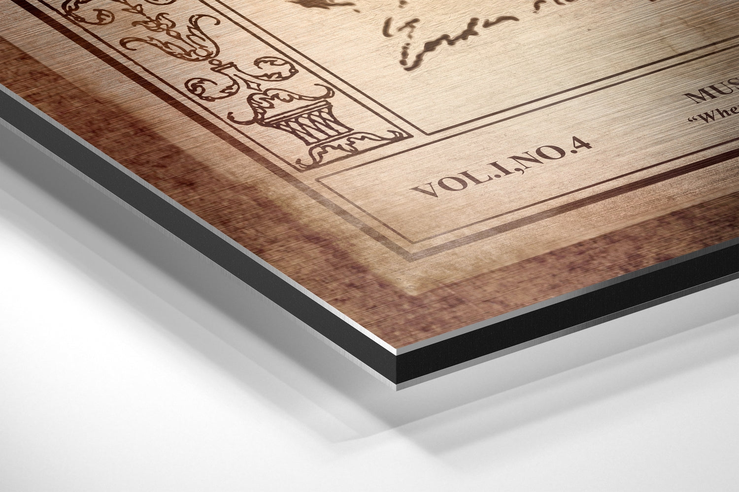 Atatürk Brushed Aluminium Dibond Wall Art