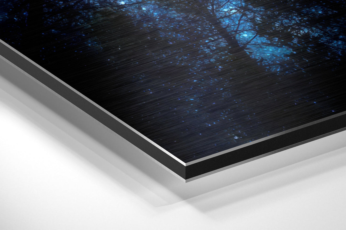 Never Stop Looking Up Brushed Aluminium Dibond Wall Art