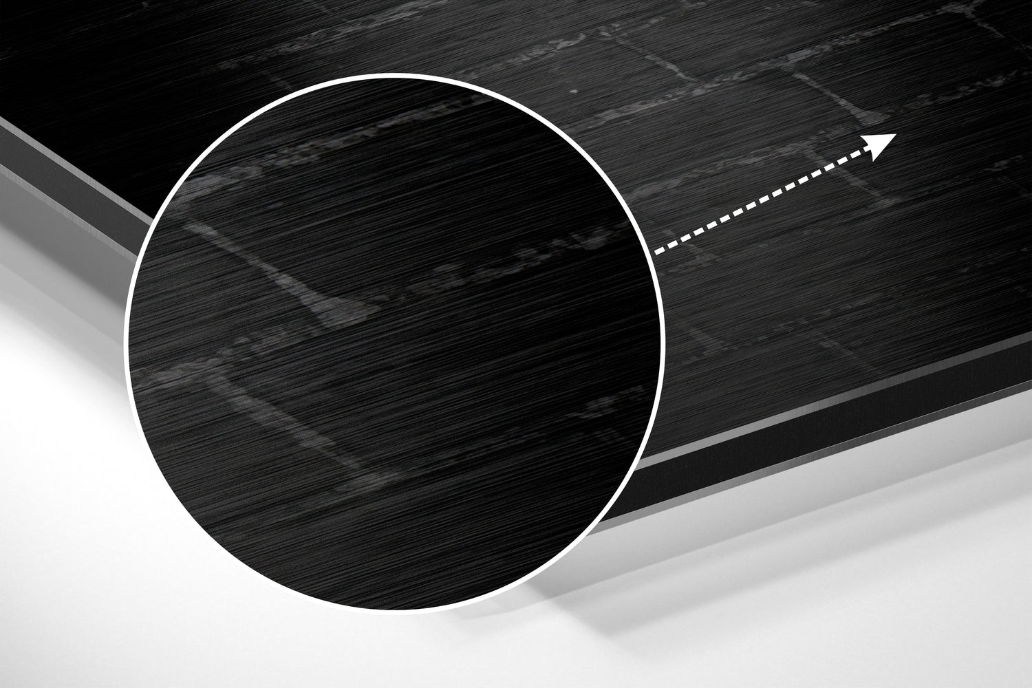 No Pain, No Gain Brushed Aluminium Dibond Wall Art
