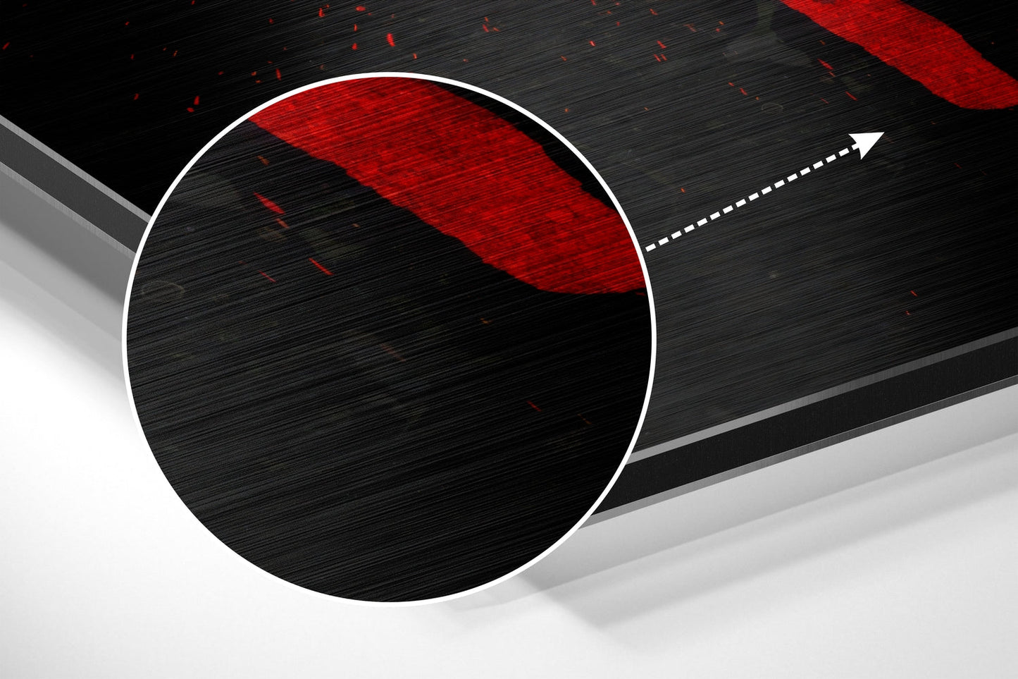 No Pain, No Gain Brushed Aluminium Dibond Wall Art