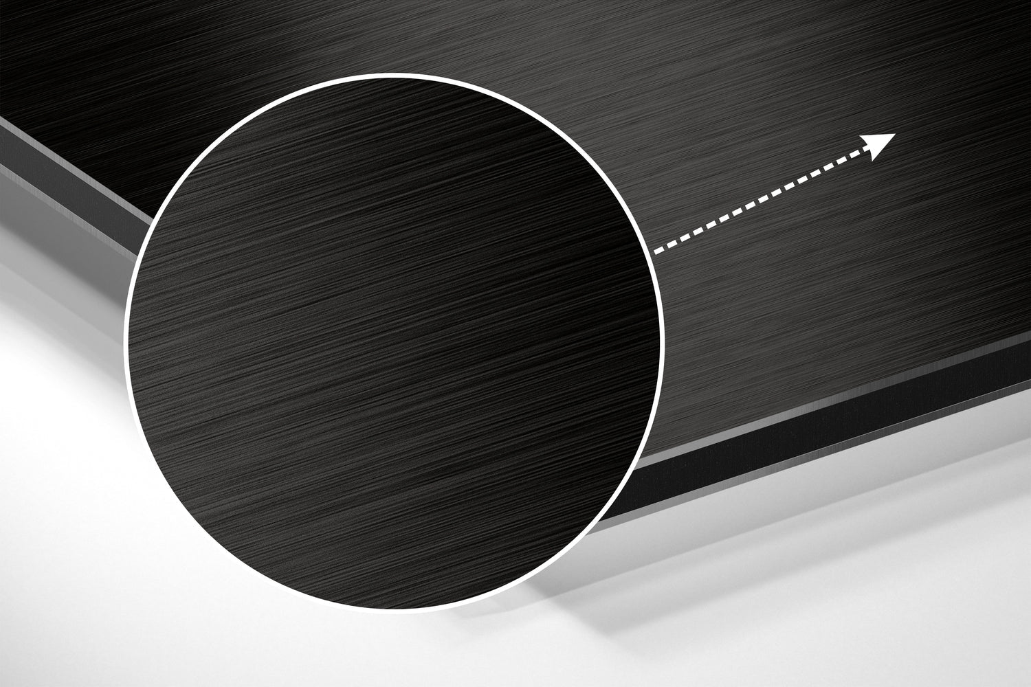 Brain Brushed Aluminium Dibond Wall Art