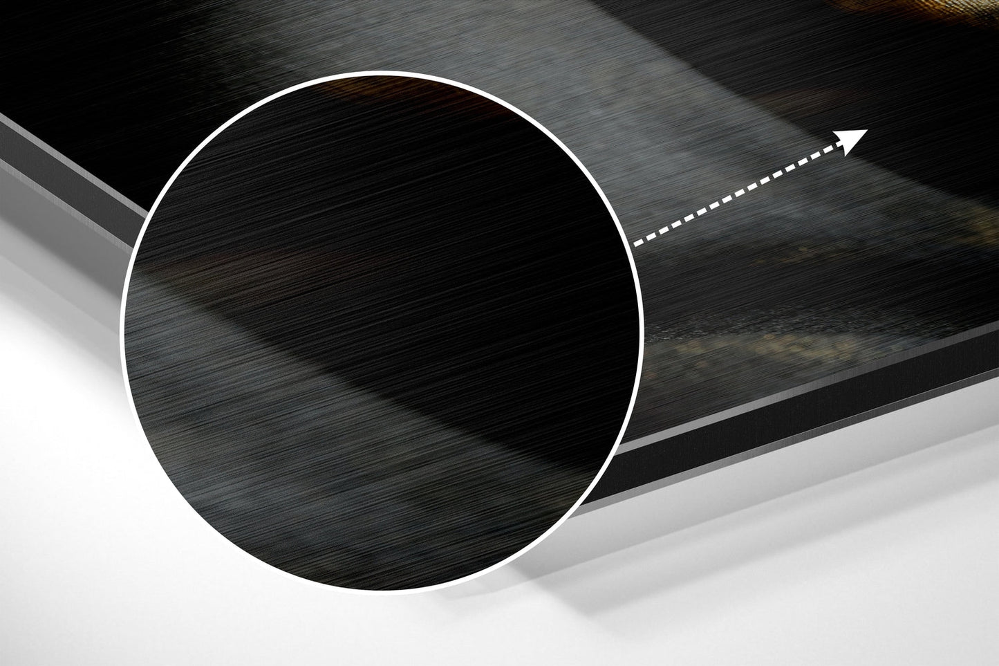 Sssh Brushed Aluminium Dibond Wall Art