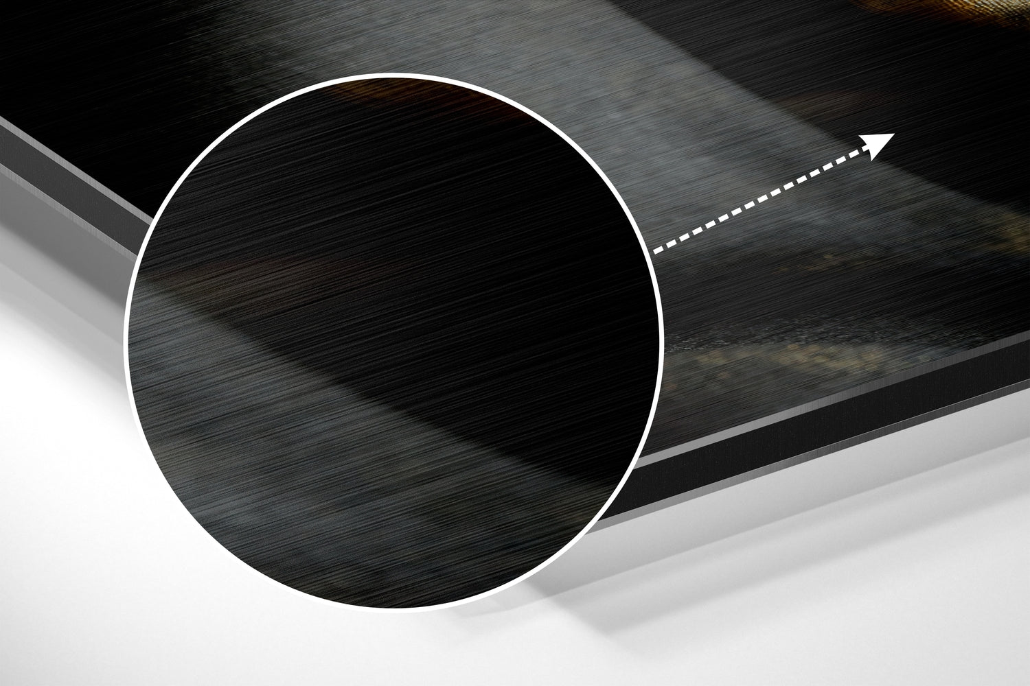 Sssh Brushed Aluminium Dibond Wall Art