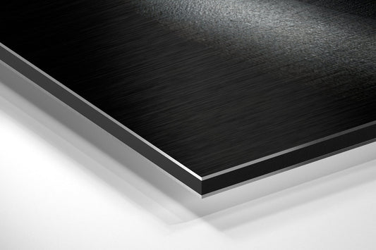 Sssh Brushed Aluminium Dibond Wall Art