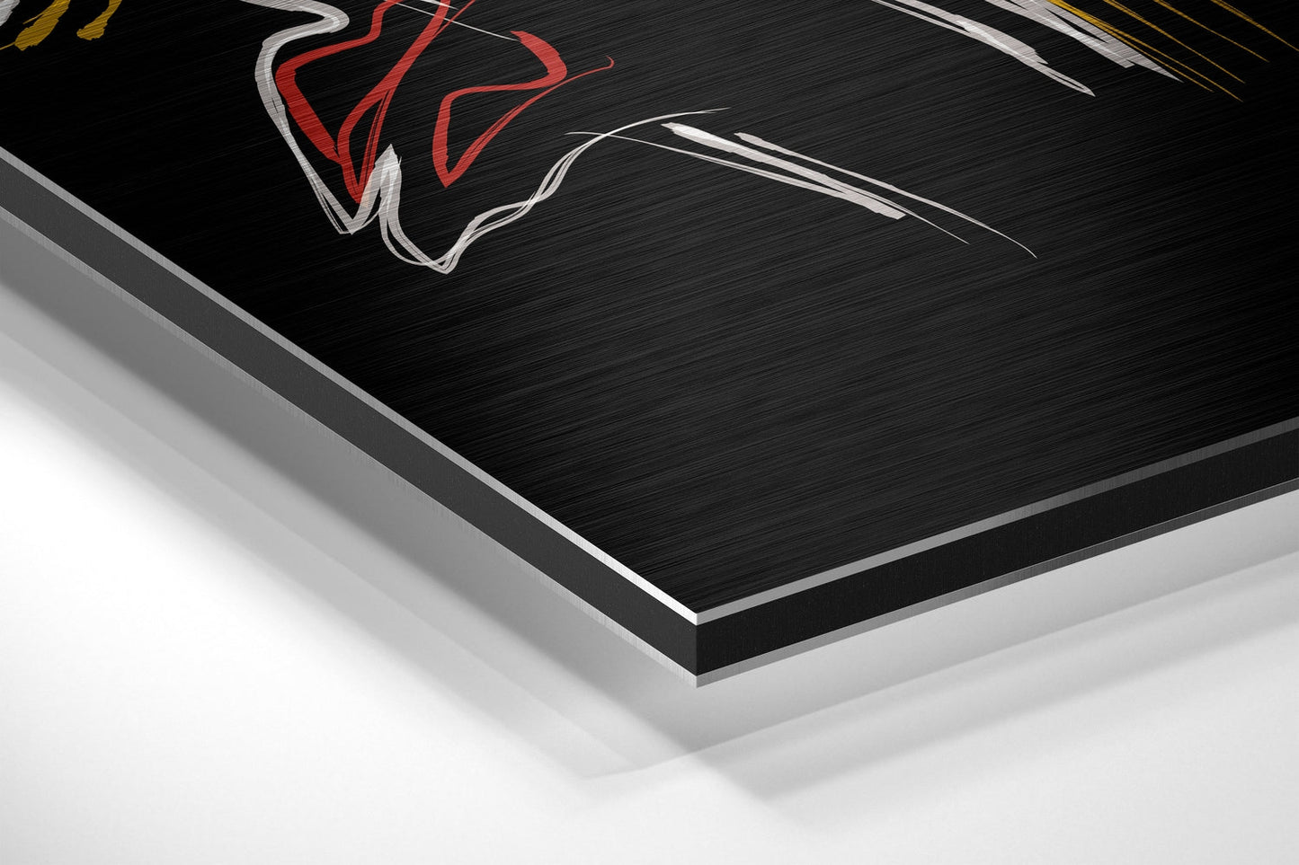 Abstract Faces Brushed Aluminium Dibond Wall Art