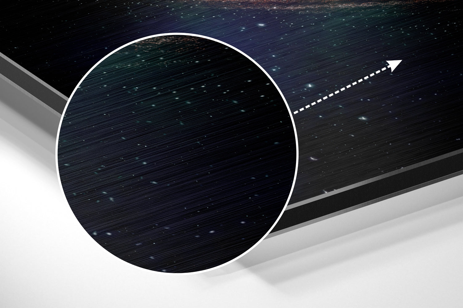 Space Brushed Aluminium Dibond Wall Art