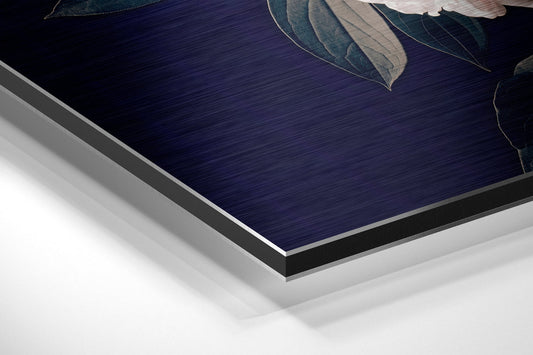 Flowers Brushed Aluminium Dibond Wall Art