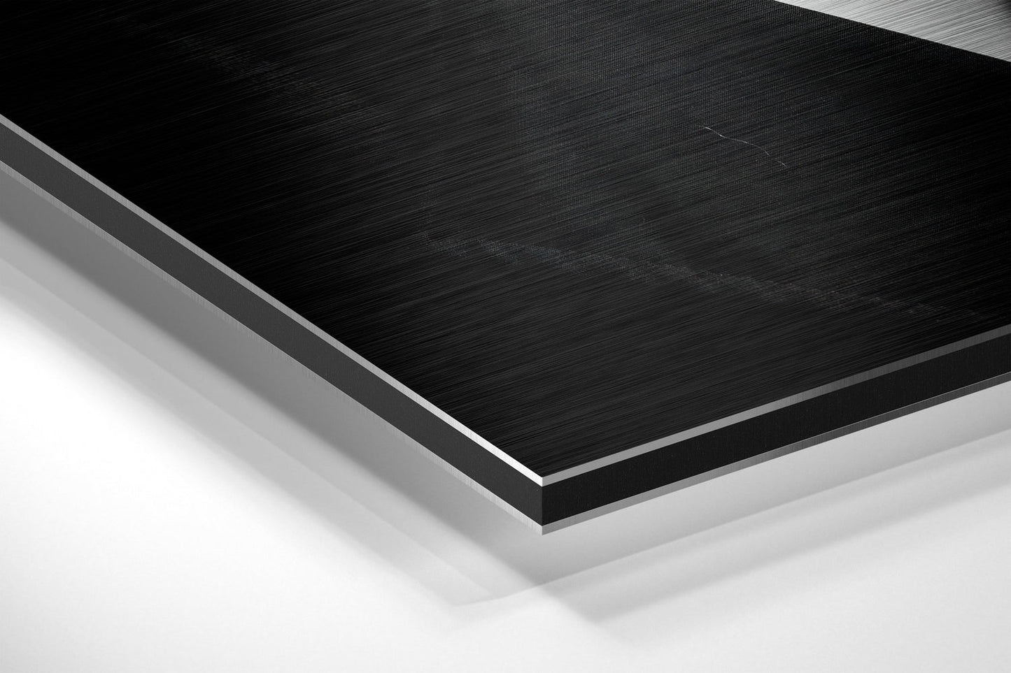 Smoke Brushed Aluminium Dibond Wall Art
